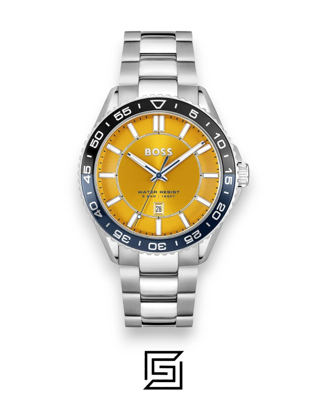 Boss 1514206 Yellow Dial Stainless Steel Men's Watch