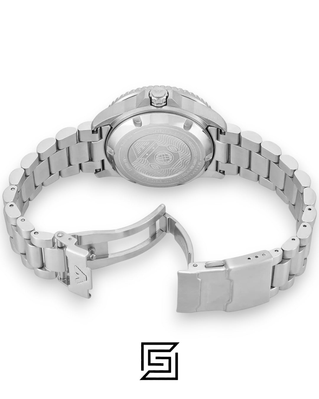 Emporio Armani AR60083 Sea Explorer Automatic Cream Dial Men's Watch