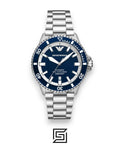 Emporio Armani AR60079 Sea Explorer 43mm Blue Dial Stainless Steel Men's Watch