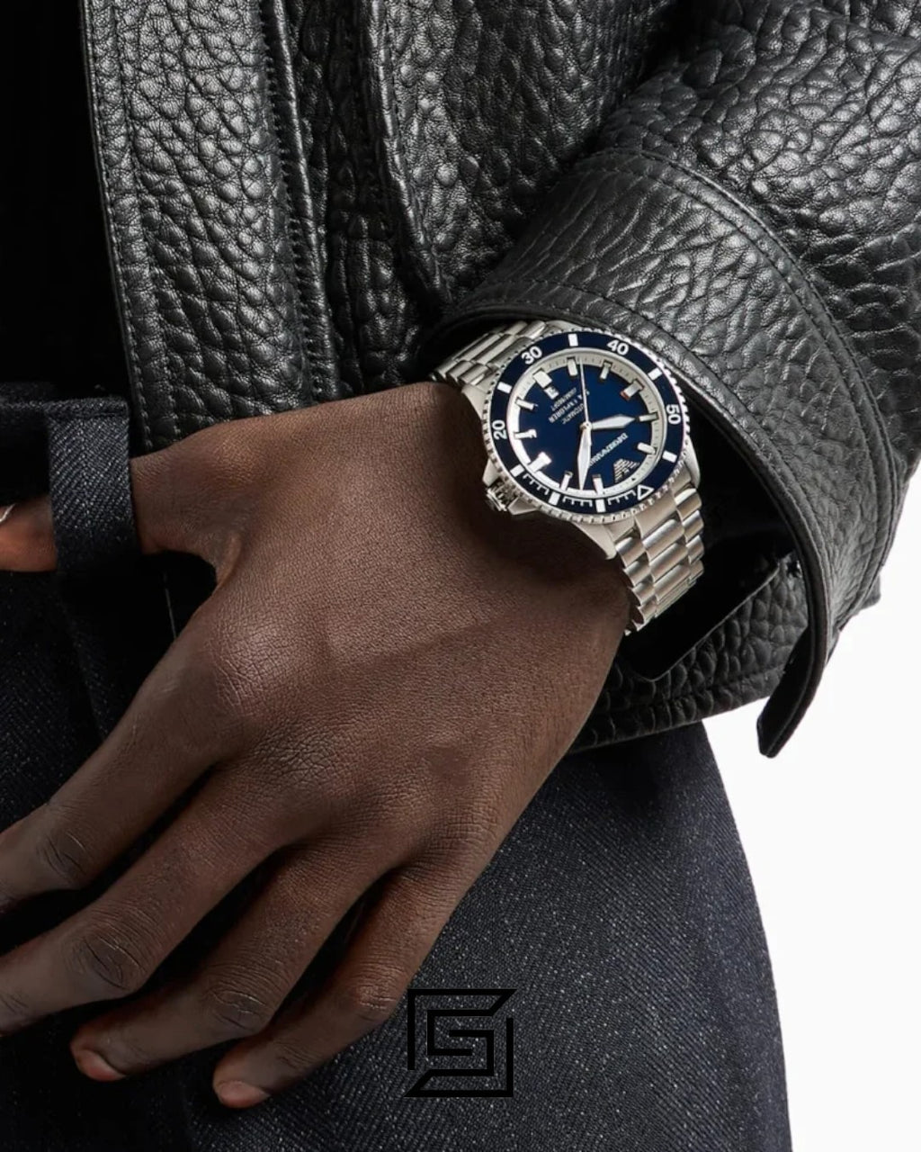 Emporio Armani AR60079 Sea Explorer 43mm Blue Dial Stainless Steel Men's Watch