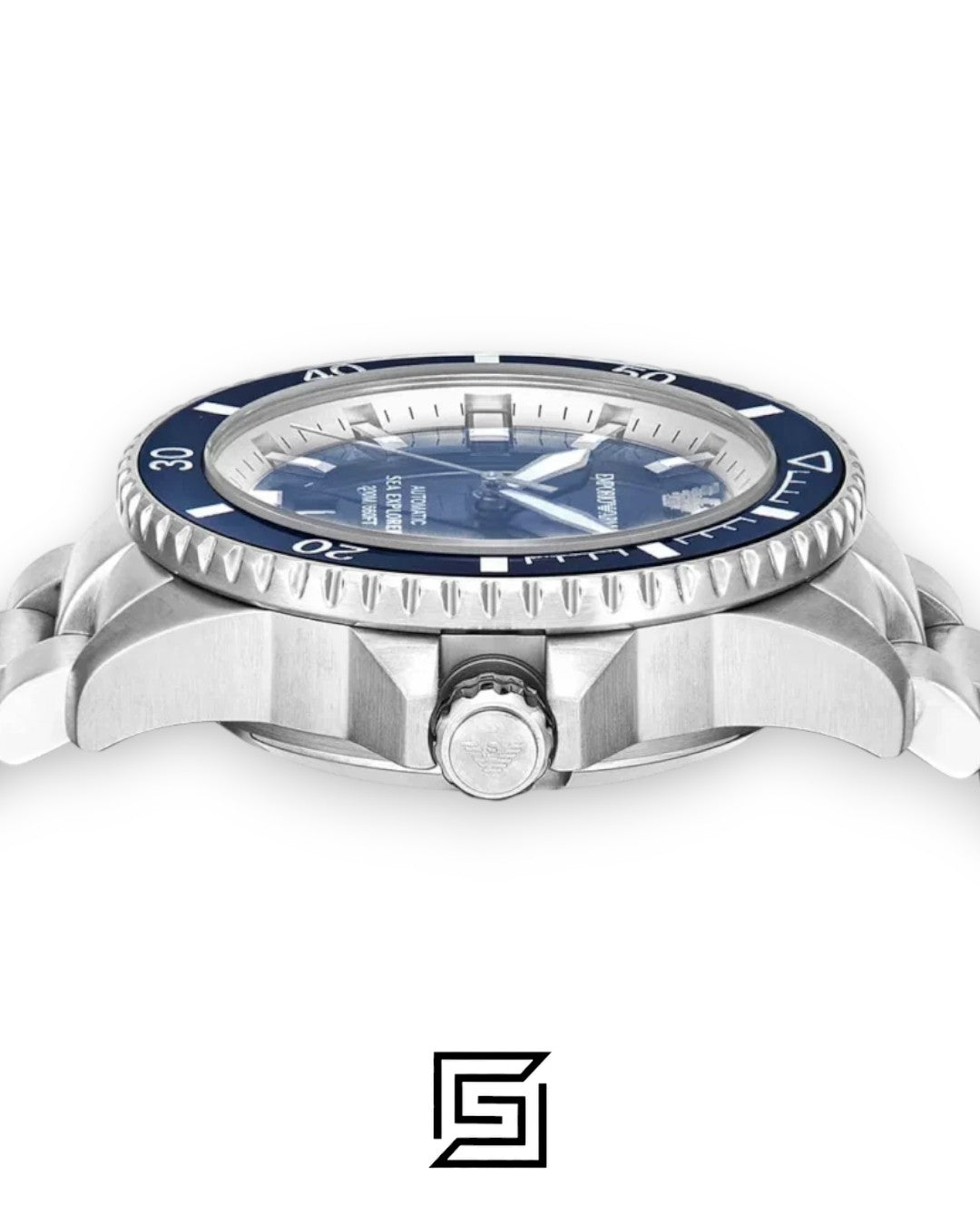 Emporio Armani AR60079 Sea Explorer 43mm Blue Dial Stainless Steel Men's Watch