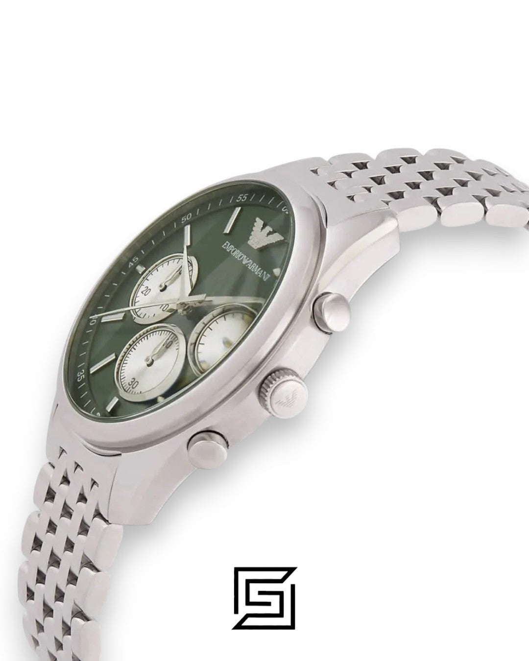 Emporio Armani AR11581 Green Dial Stainless Steel Men's Watch