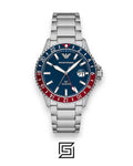 Armani AR11590 Men's Stainless Steel Blue Dial Watch