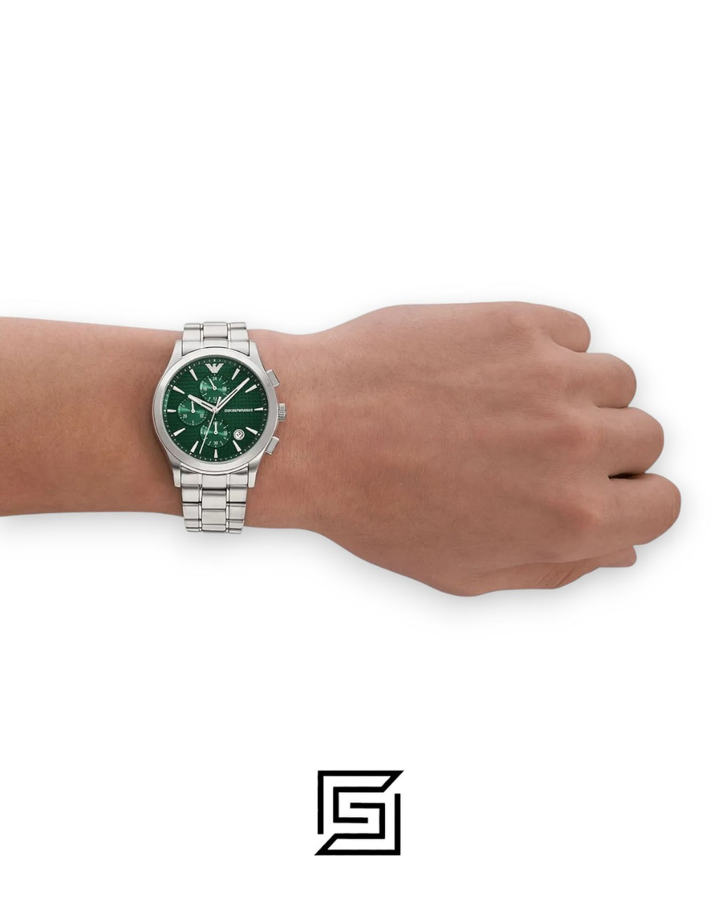Emporio Armani AR11529 Men's Green Dial Stainless Steel Watch