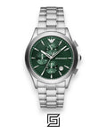 Emporio Armani AR11529 Men's Green Dial Stainless Steel Watch