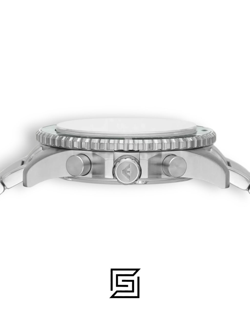 ساعة يد رجالية بعقارب بمينا أخضر AR11500