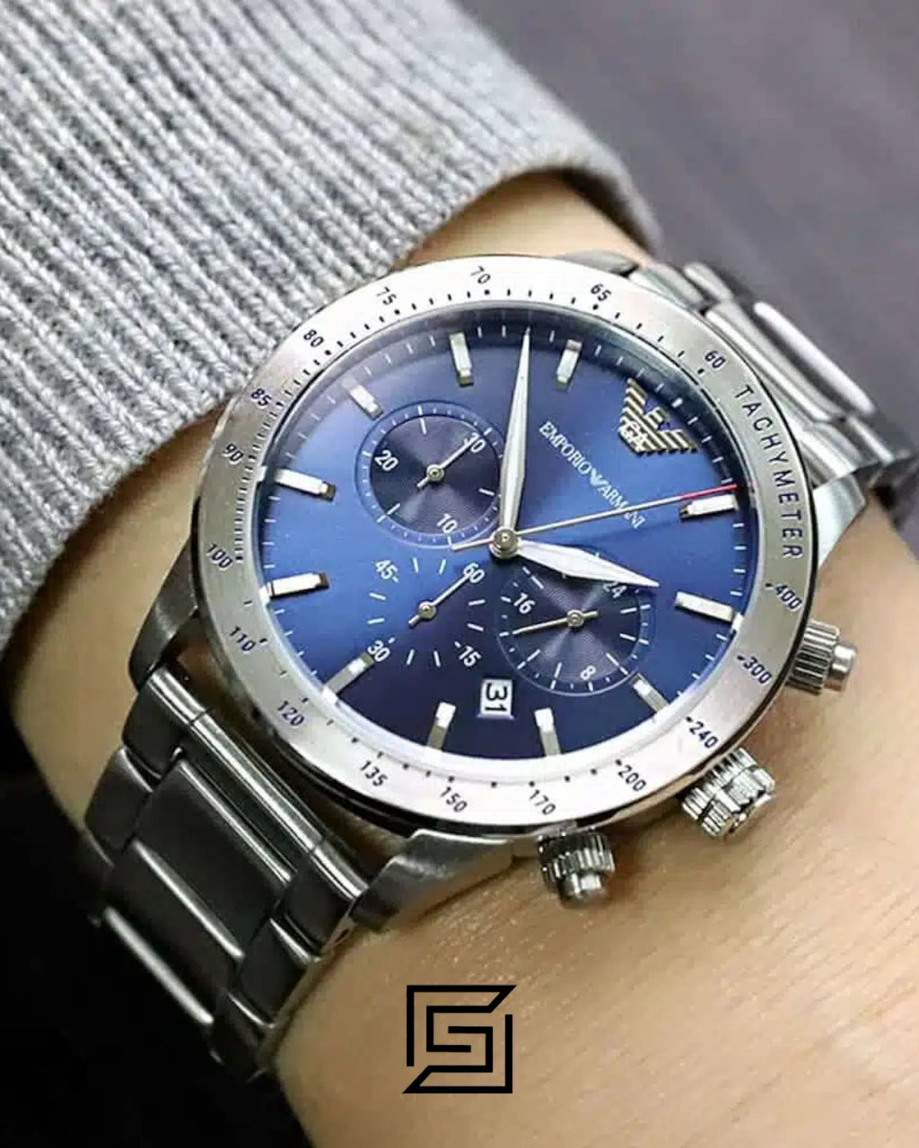 Emporio Armani AR11306 Men's Chronograph Blue Dial Watch