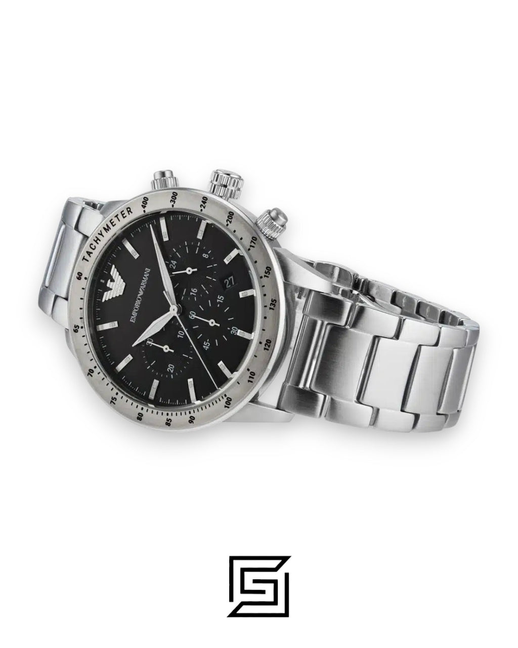 Emporio Armani AR11241 Men's Black Dial Stainless Steel Watch