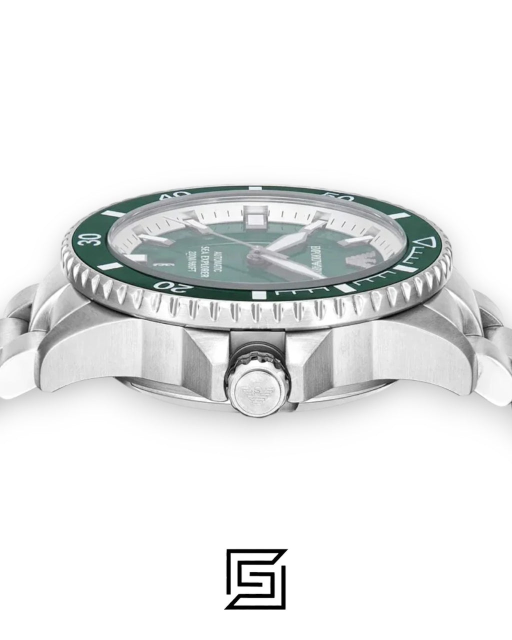 Armani AR60080 Men's Stainless Steel Green Dial Watch