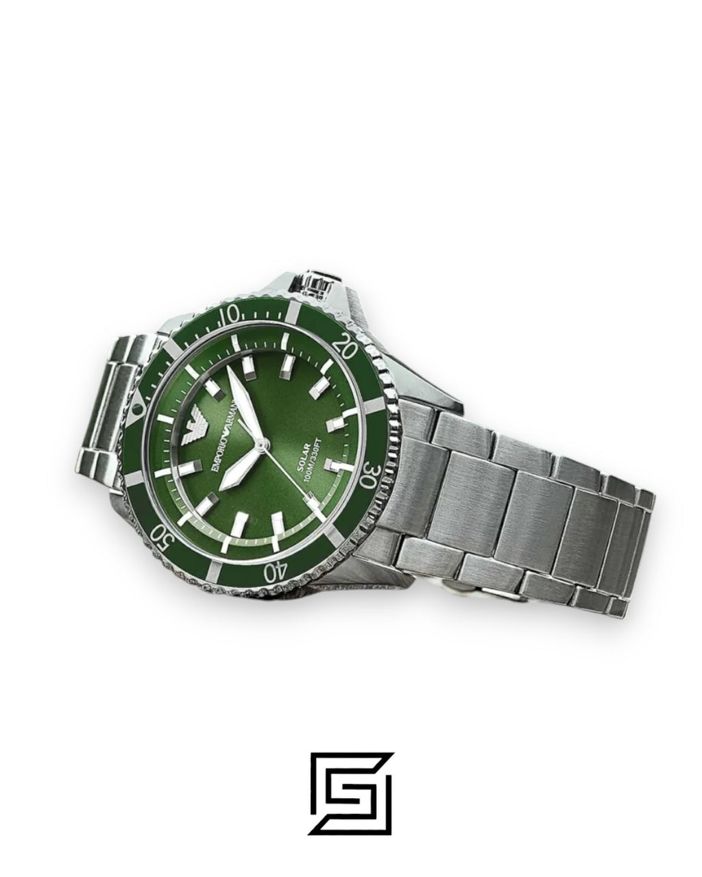 Emporio Armani AR60088 Green Dial Stainless Steel Men's Watch