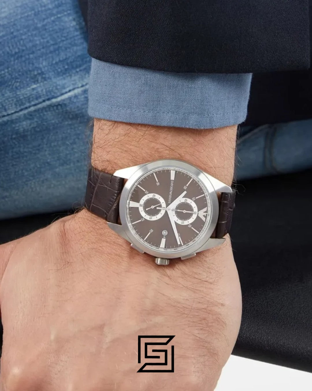 Emporio Armani AR11482 Brown Dial Chronograph Watch