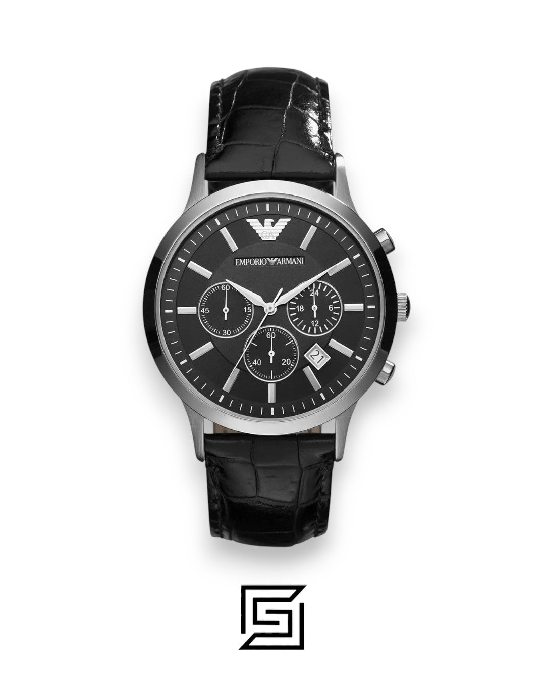 Emporio Armani AR2447 Men's Black Dial Chronograph Watch