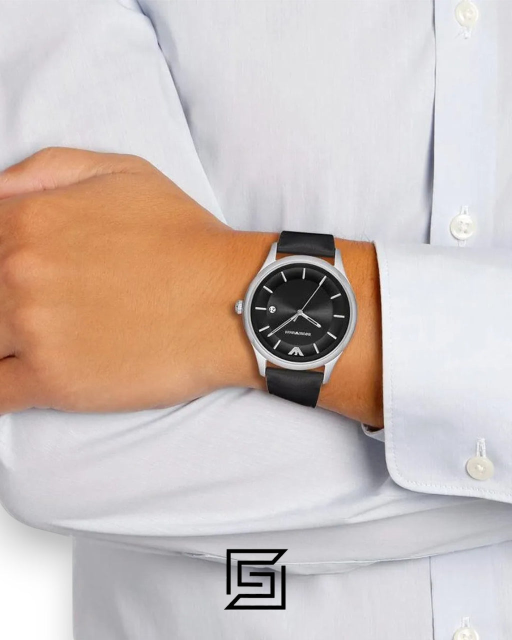 Emporio Armani AR11020 Men's Black Dial Watch