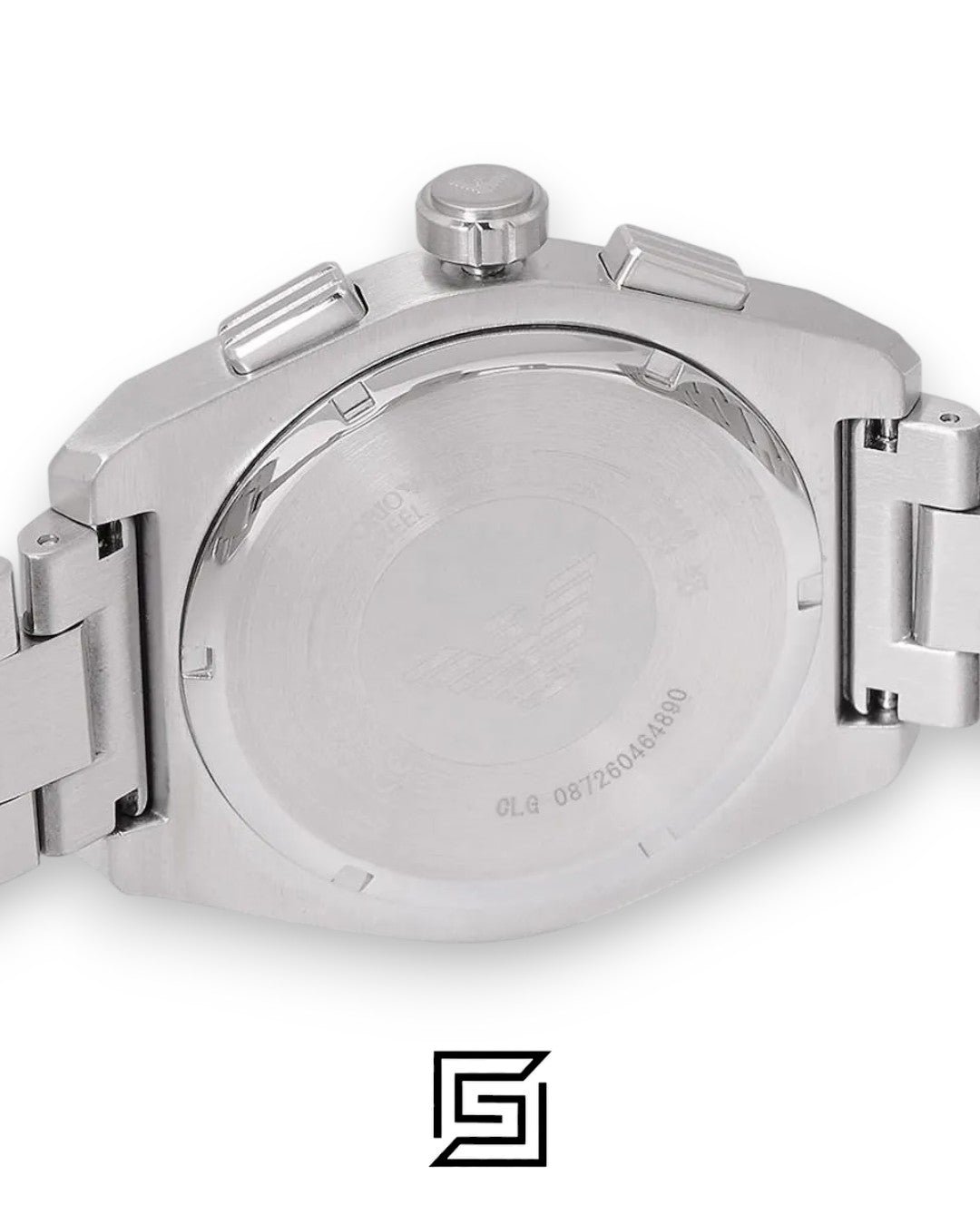 Emporio Armani AR11640 Men's Stainless Steel Green Chronograph Watch 43mm