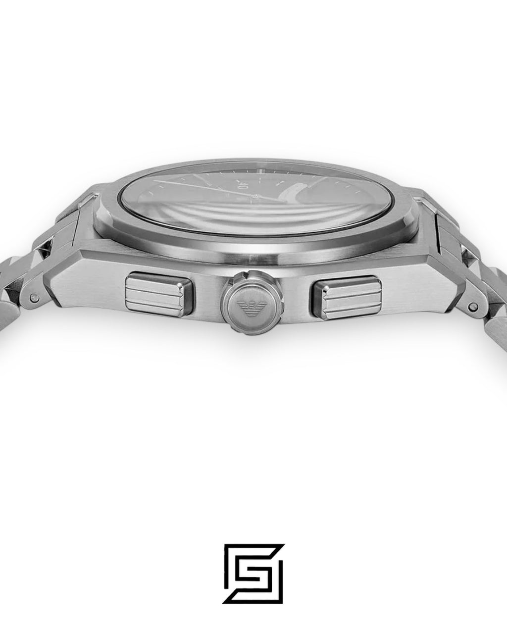 Emporio Armani AR11640 Men's Stainless Steel Green Chronograph Watch 43mm