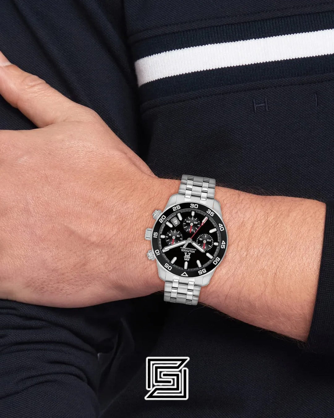 Tommy Hilfiger 1792156 Black Dial Chronograph Watch