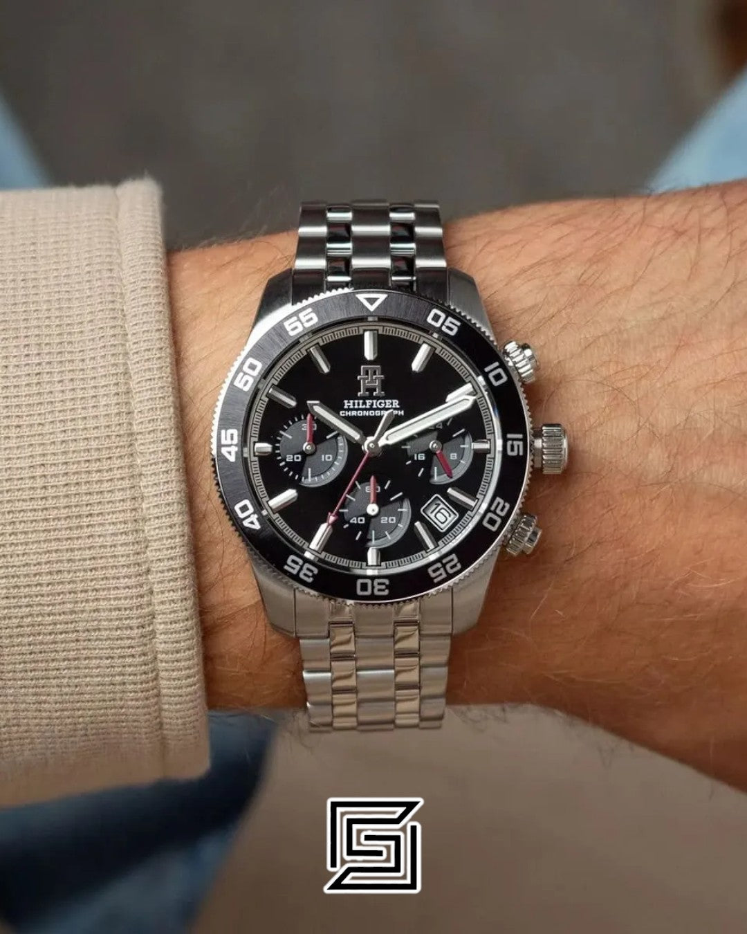 Tommy Hilfiger 1792156 Black Dial Chronograph Watch