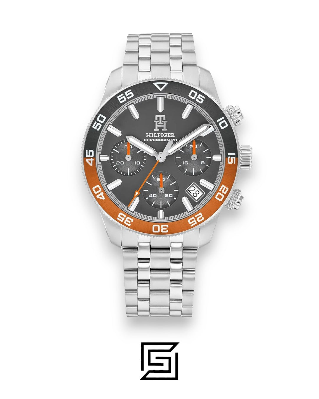 Tommy Hilfiger 1792186 Men's Chronograph Gray Dial Stainless Steel Watch
