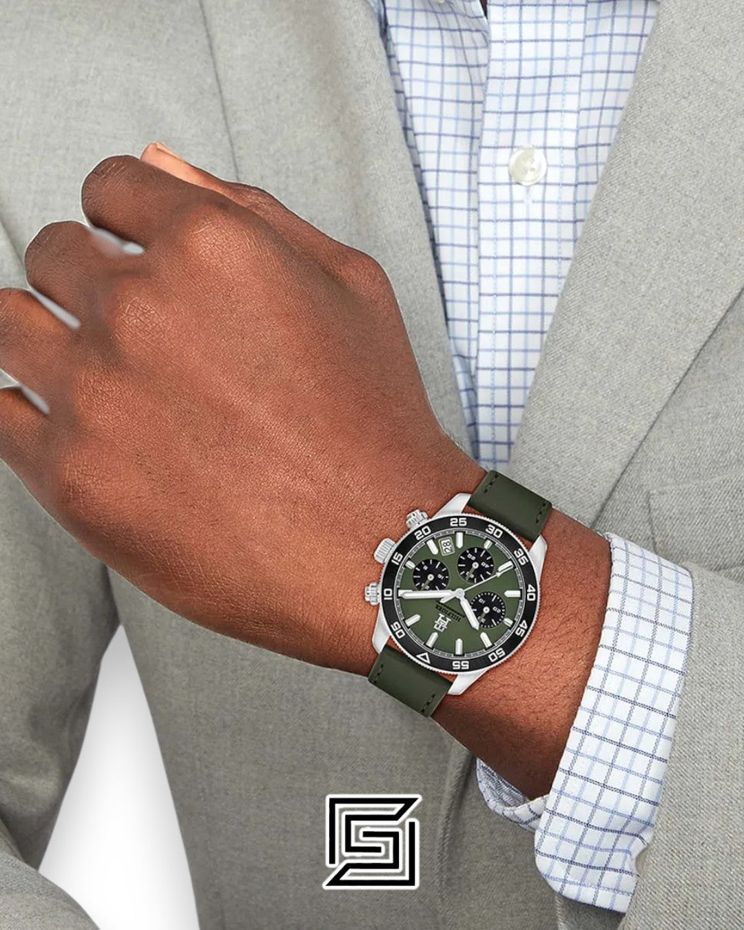 Tommy Hilfiger 1792188 Green Dial Chronograph Watch