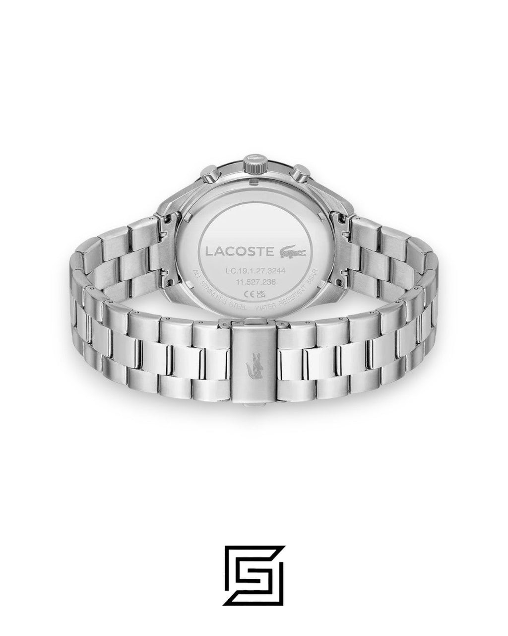 Lacoste 2011272 Men's Stainless Steel Black Dial Chronograph Watch