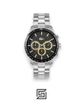 Lacoste 2011272 Men's Stainless Steel Black Dial Chronograph Watch