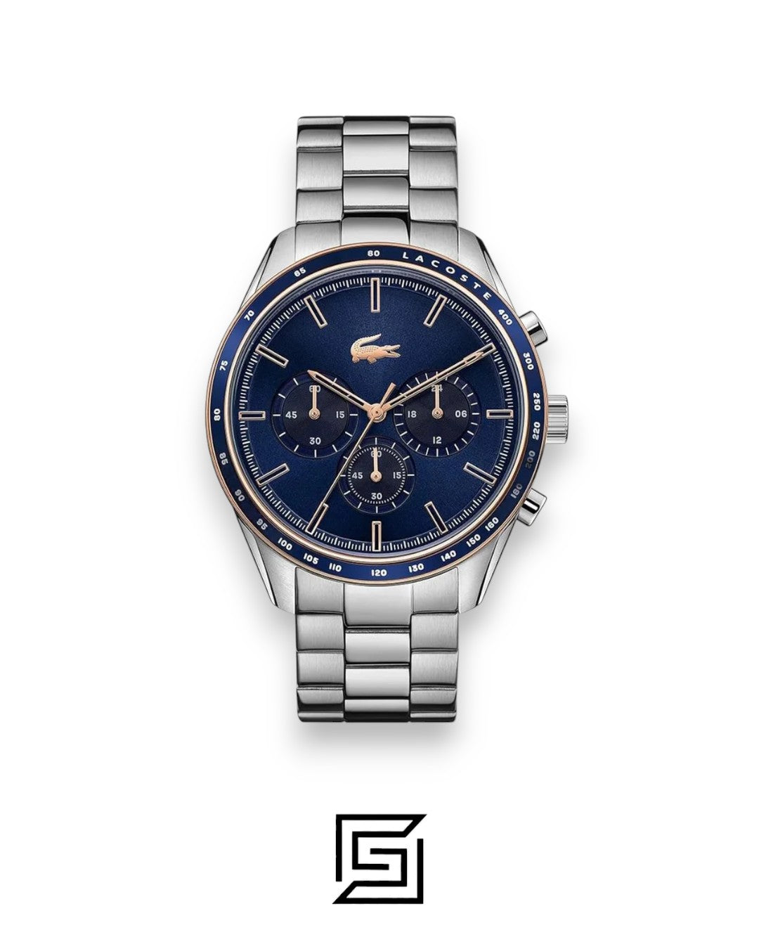 Lacoste 2011081 Men's Chronograph Blue Dial Stainless Steel Watch