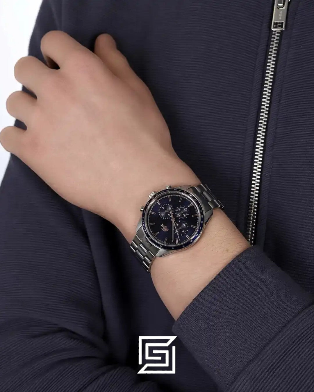 Lacoste 2011081 Men's Chronograph Blue Dial Stainless Steel Watch