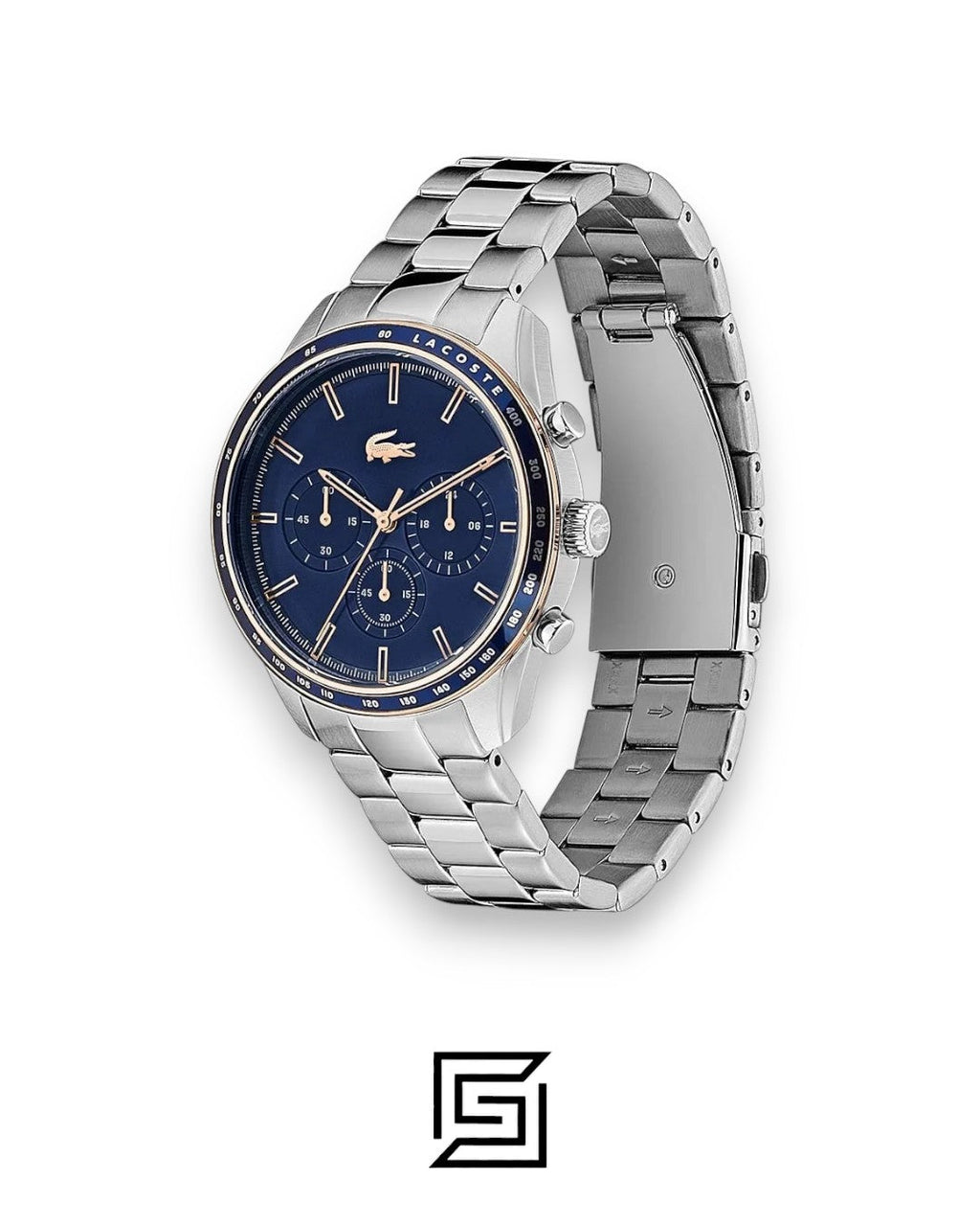 Lacoste 2011081 Men's Chronograph Blue Dial Stainless Steel Watch