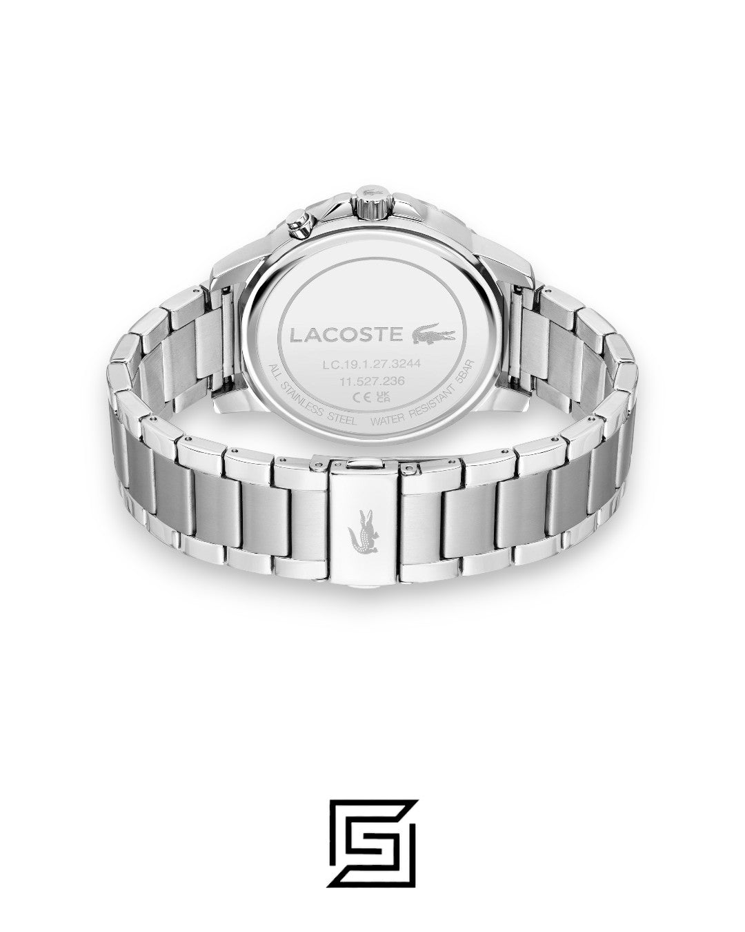 Lacoste 2011207 Men's Stainless Steel Black Dial Watch