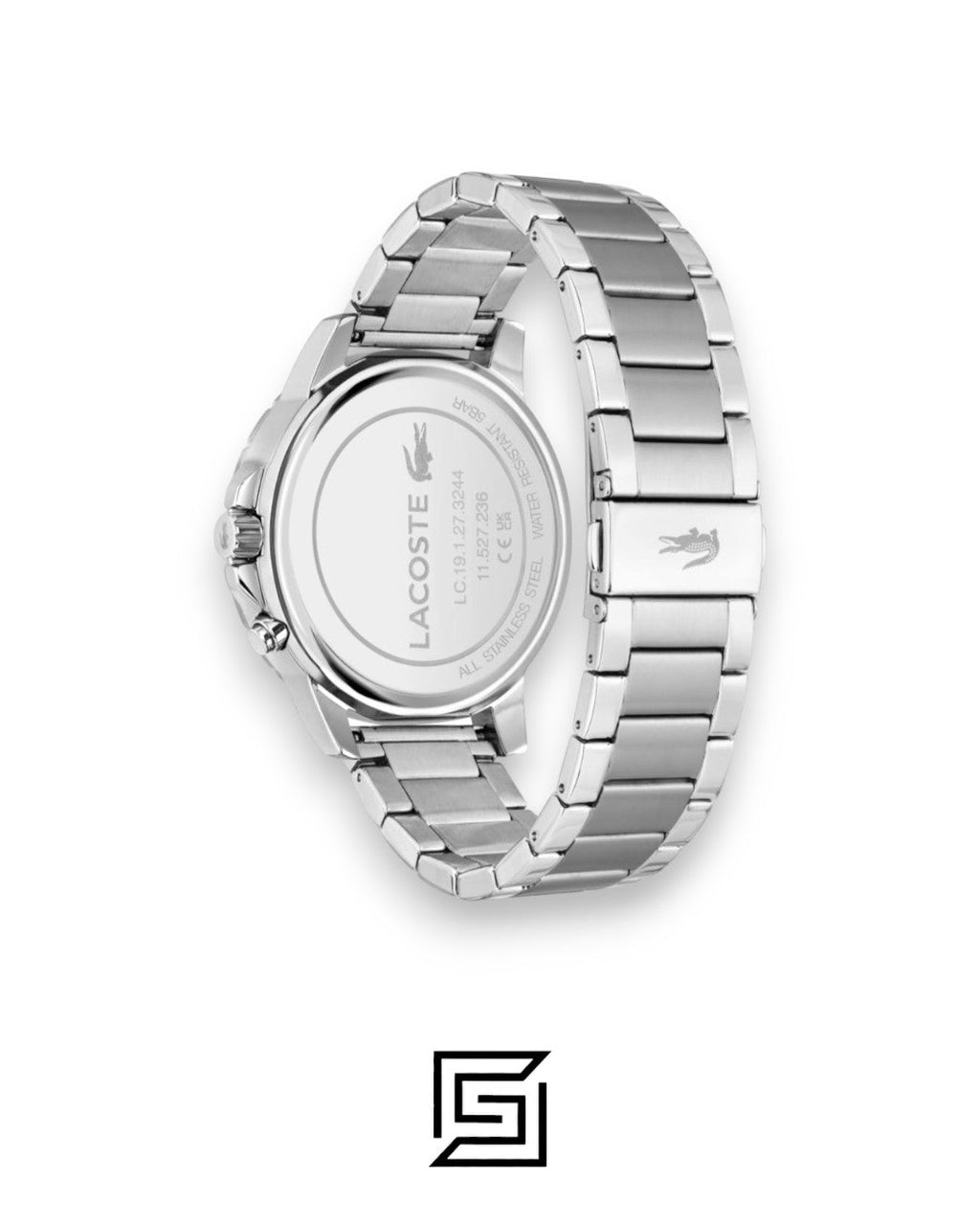 Lacoste 2011207 Men's Stainless Steel Black Dial Watch