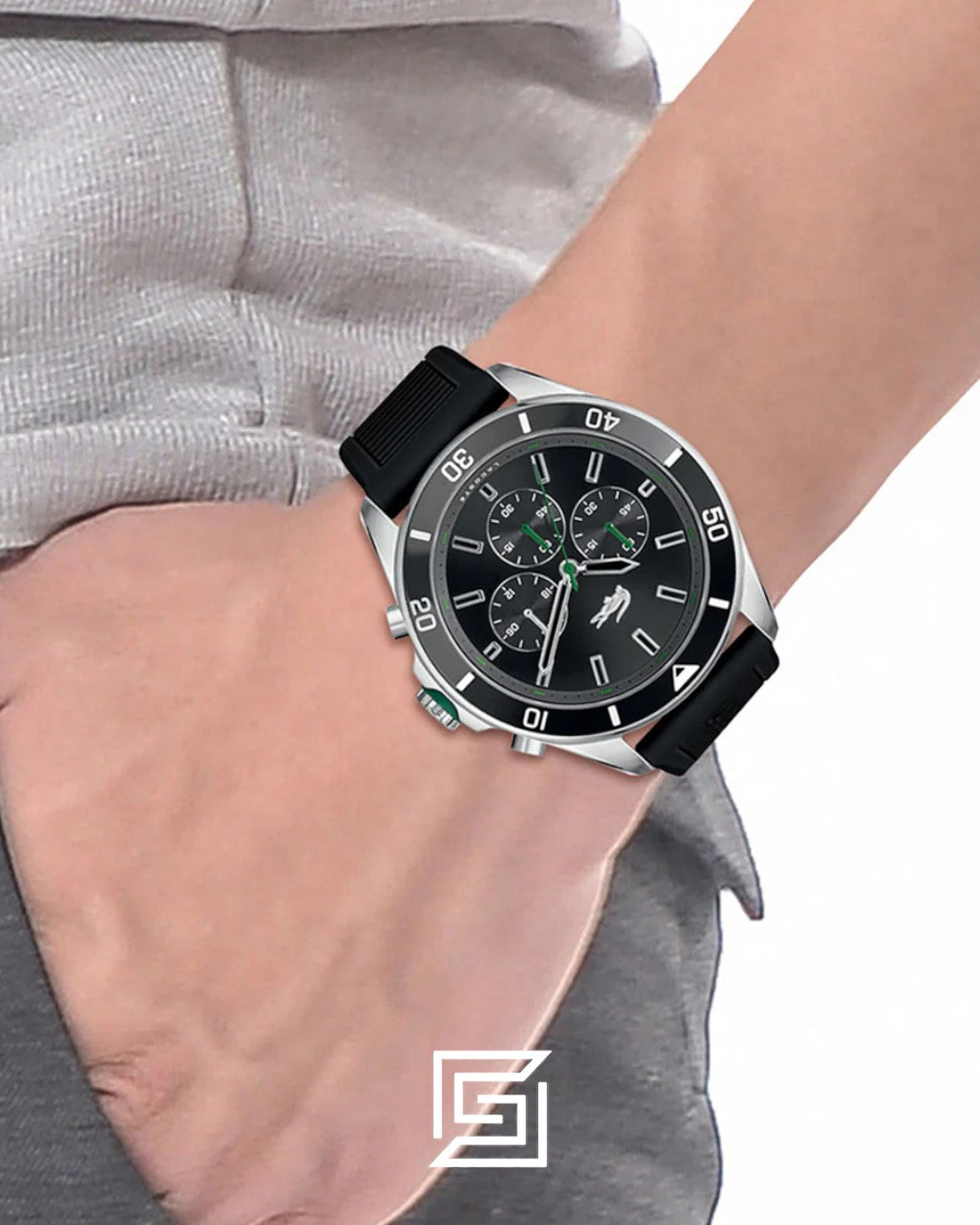 Lacoste 2011152 Black Dial Men's Chronograph Watch