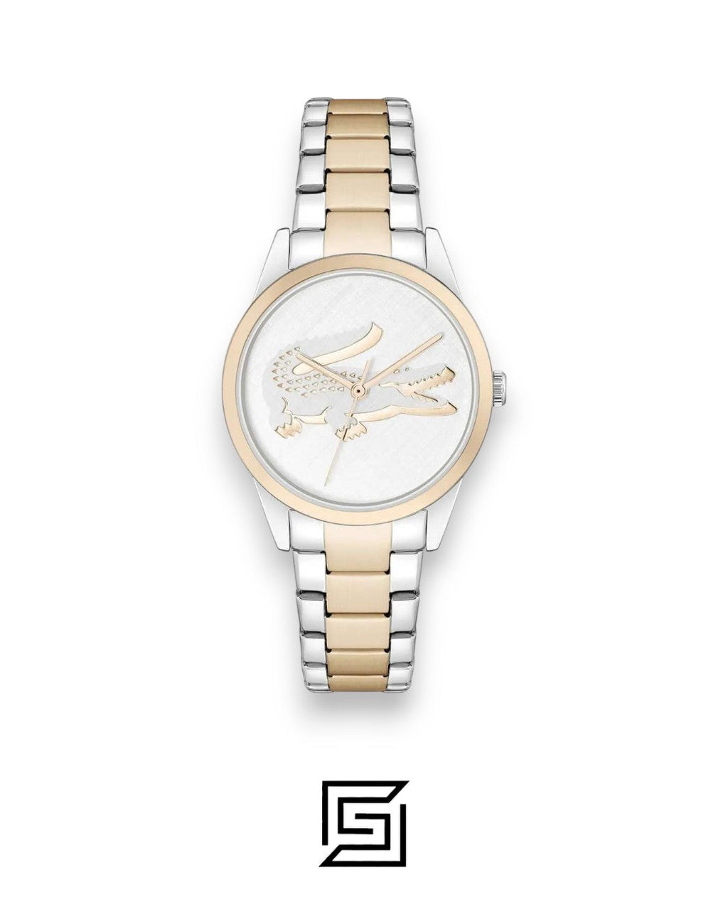Lacoste 2001263 Women's Two-Tone Stainless Steel Watch with White Dial