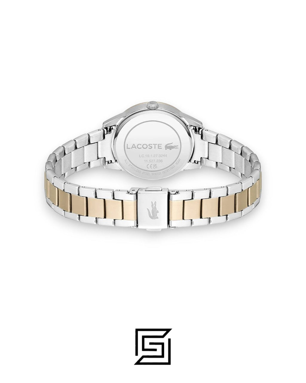 Lacoste 2001263 Women's Two-Tone Stainless Steel Watch with White Dial