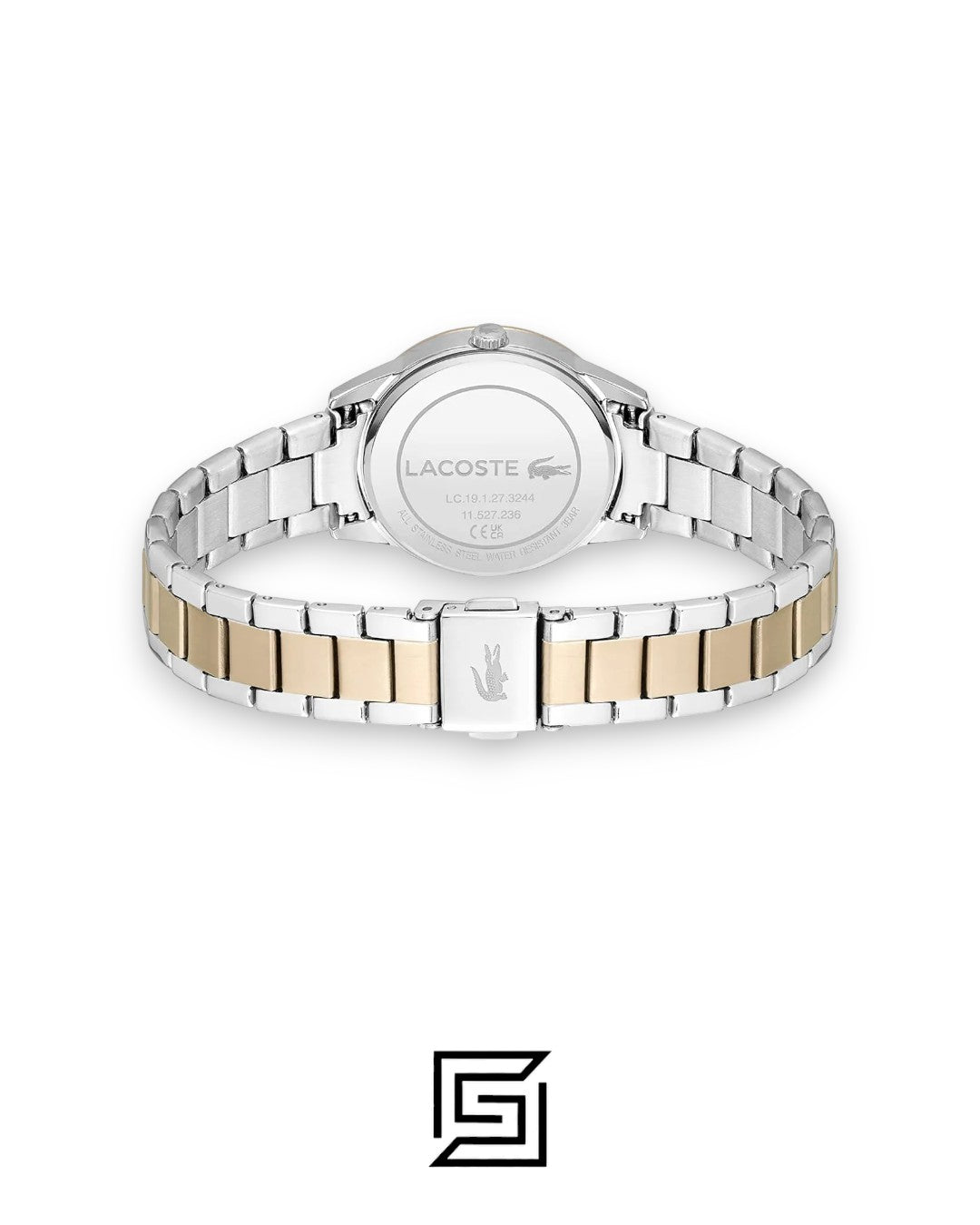 Lacoste 2001263 Women's Two-Tone Stainless Steel Watch with White Dial