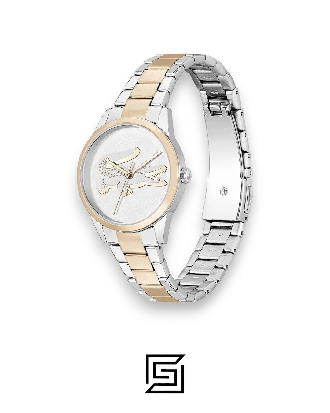 Lacoste 2001263 Women's Two-Tone Stainless Steel Watch with White Dial