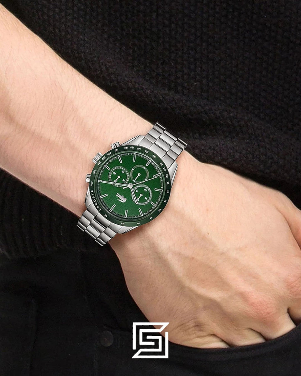 Lacoste 2011080 Green Dial Chronograph Watch
