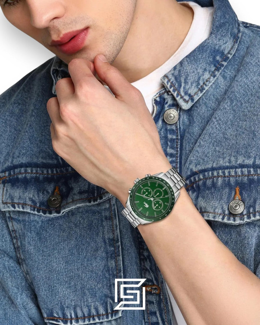 Lacoste 2011080 Green Dial Chronograph Watch