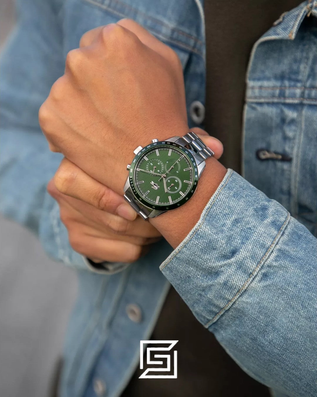 Lacoste 2011080 Green Dial Chronograph Watch