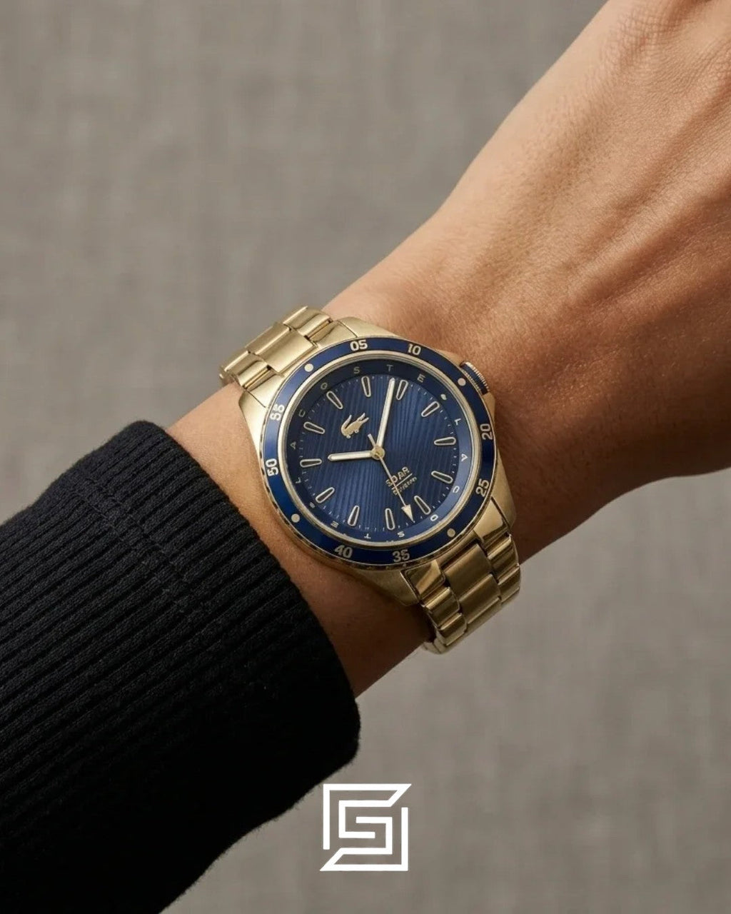 Lacoste 2001371 Women's Gold-Tone Stainless Steel Blue Dial Watch