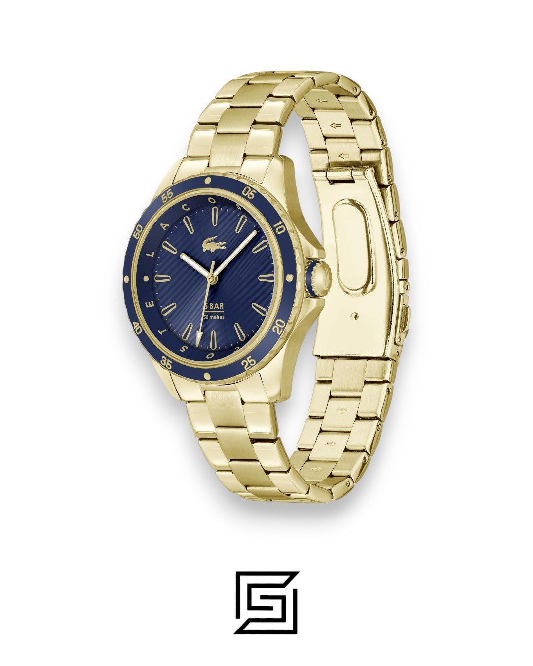 Lacoste 2001371 Women's Gold-Tone Stainless Steel Blue Dial Watch