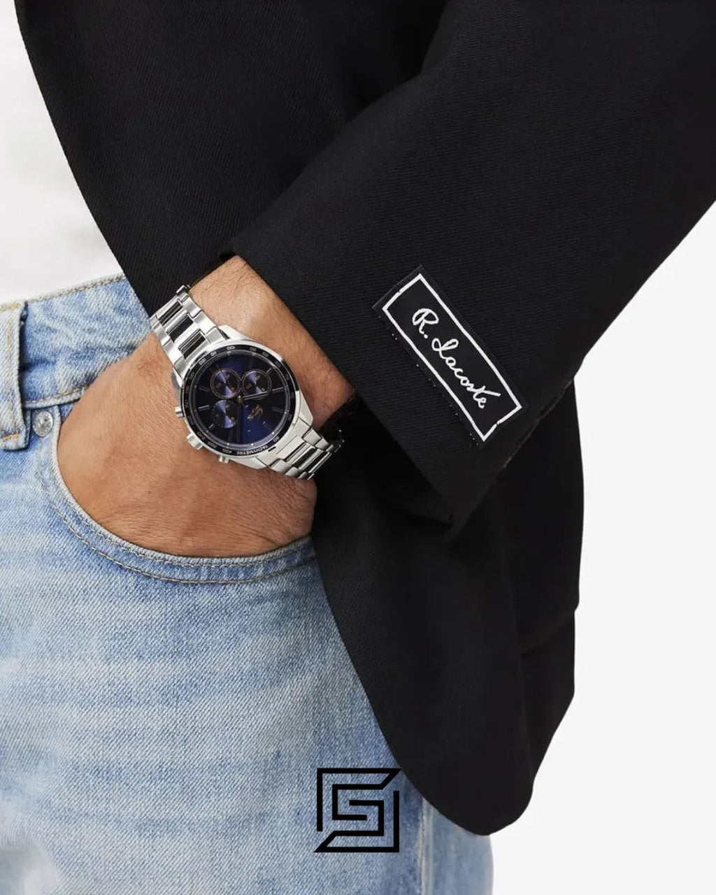 Lacoste 2011380 Men's Chronograph Blue Dial Stainless Steel Watch