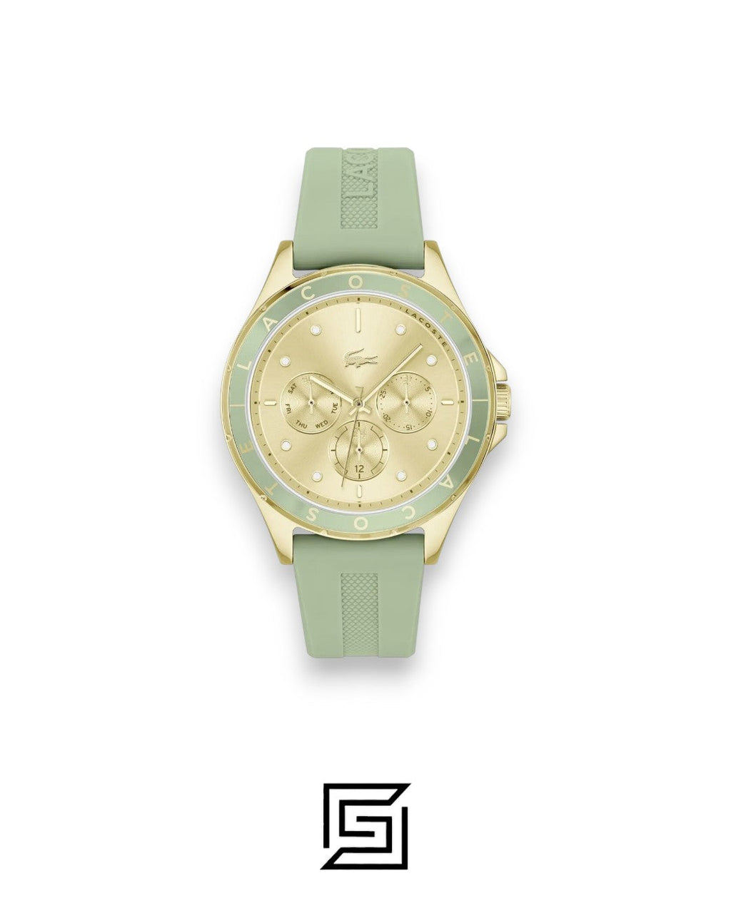 Lacoste 2001298 Gold Case Women's Watch Green Dial