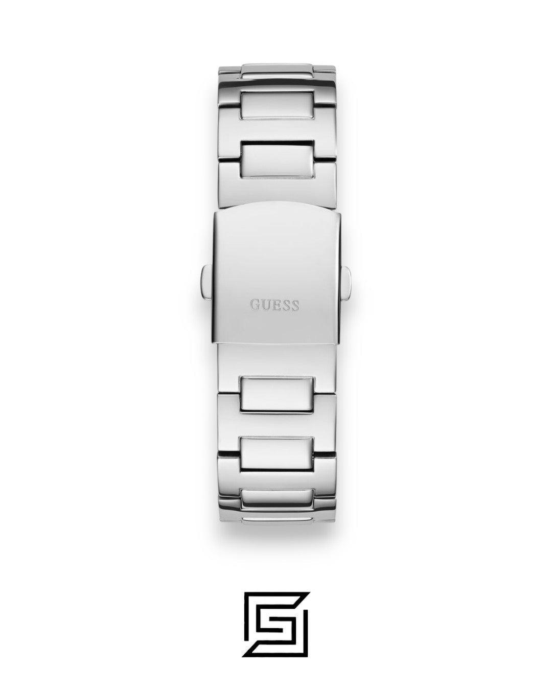 ساعة يد رجالي Guess GW0662G1 مينا سوداء، 44 ملم، ستانلس ستيل