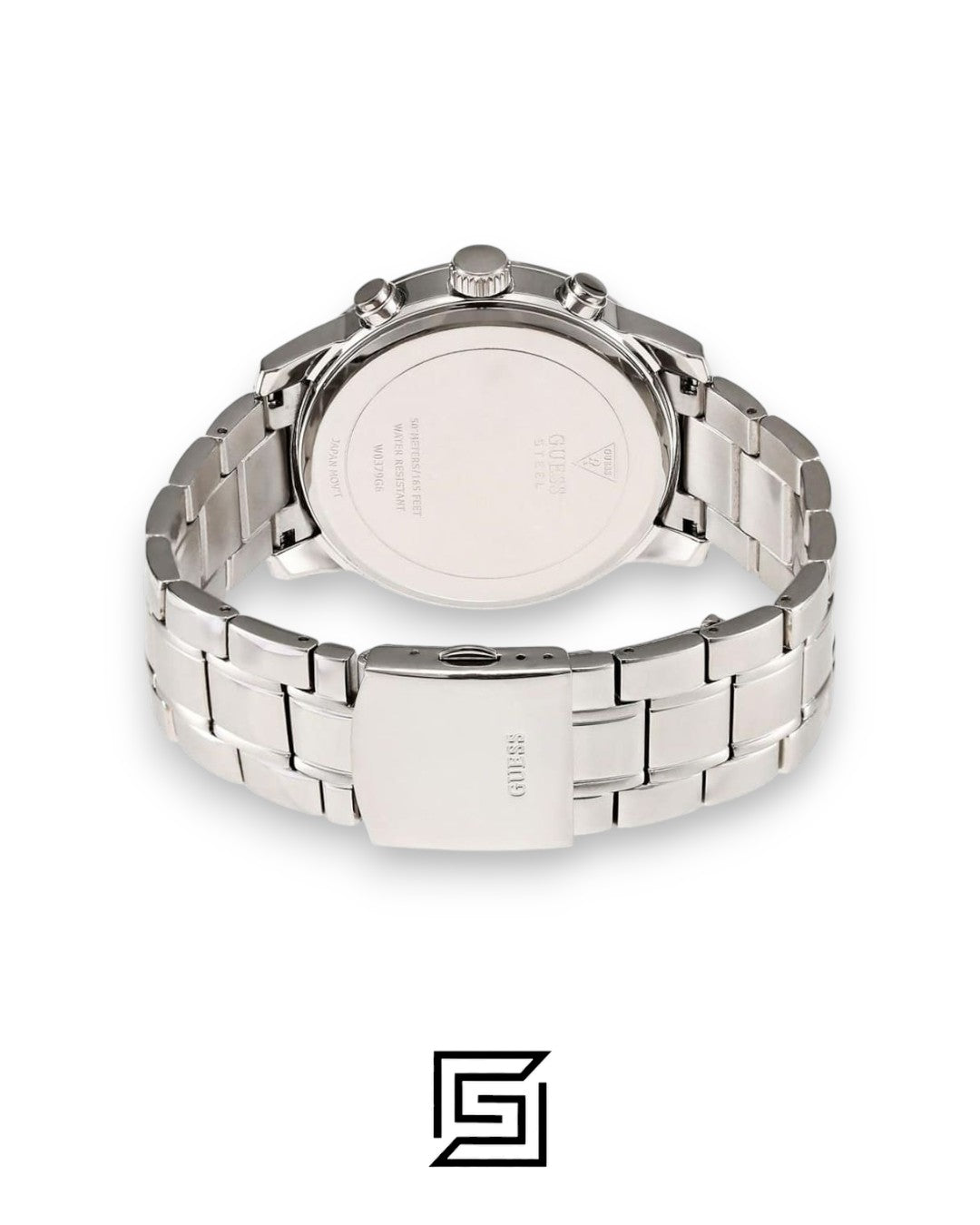 تخمين ساعة كرونوغراف بعقارب زرقاء Guess W0379G6