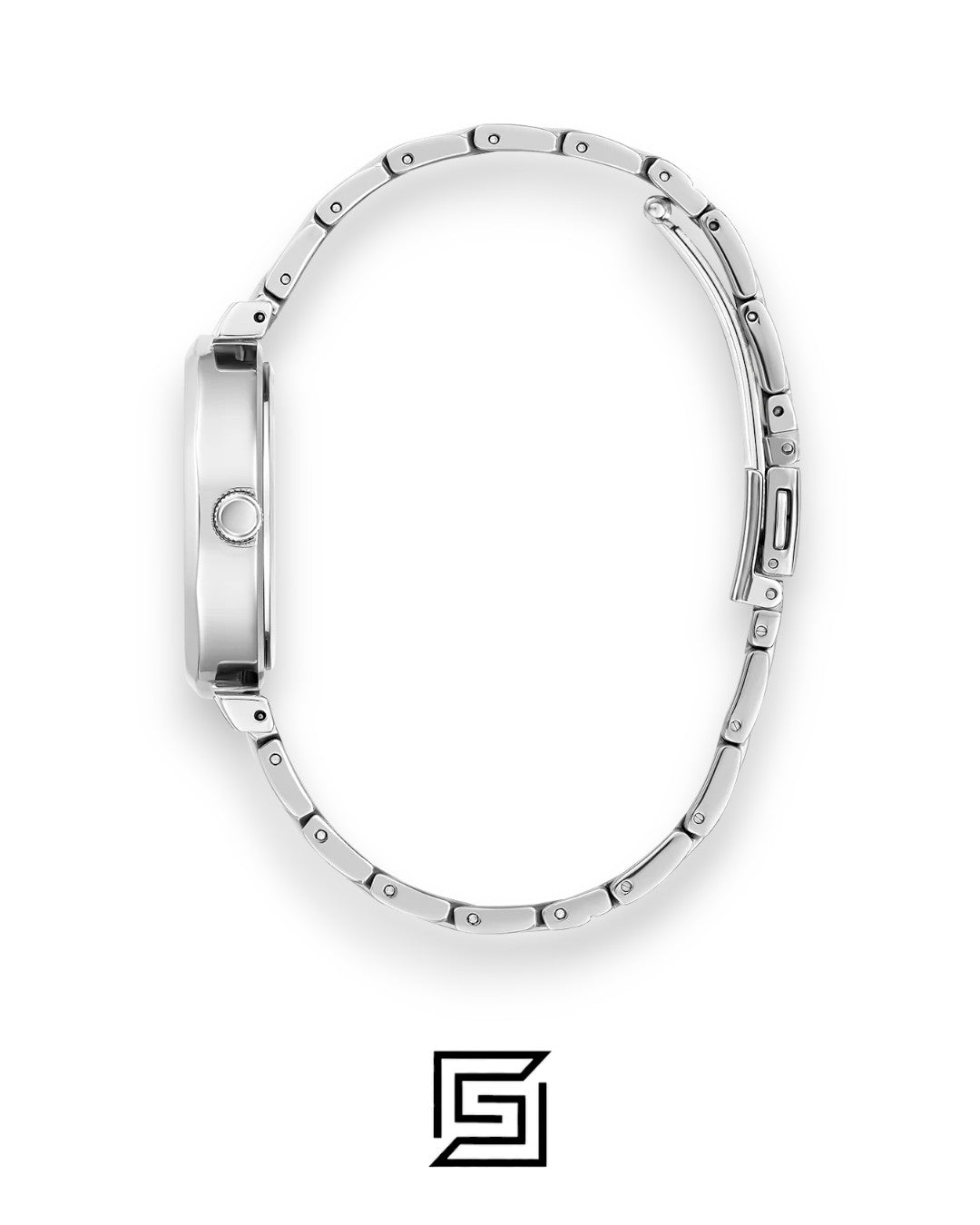 Guess GW0613L1 Women's Silver Stainless Steel Black Dial Watch