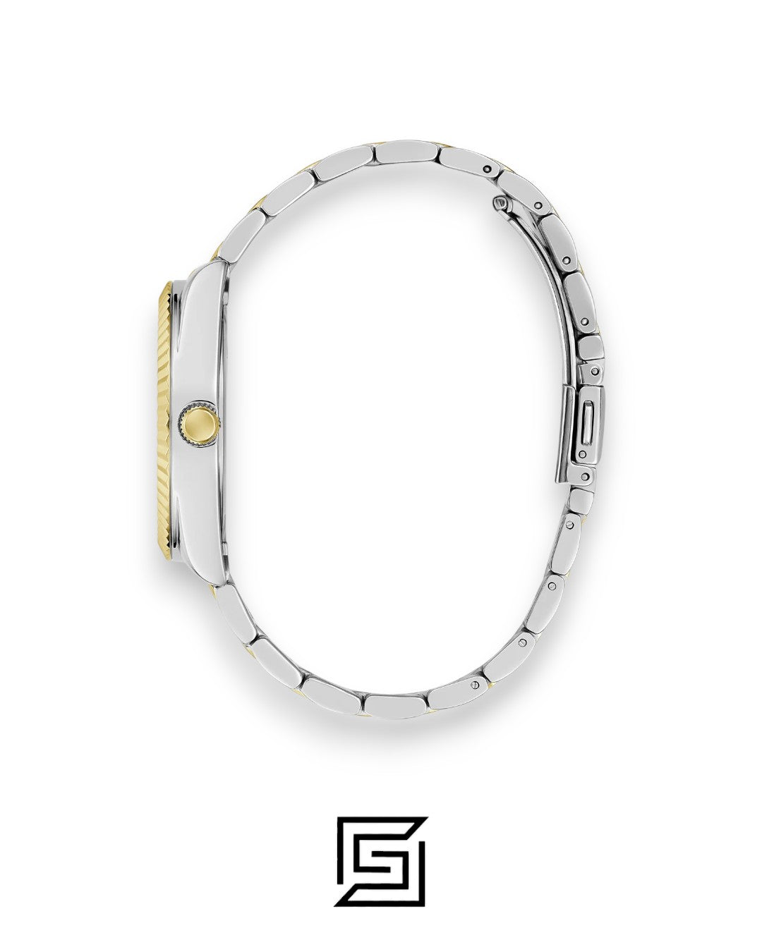 Guess GW0308L6 Two-Tone White Dial Watch