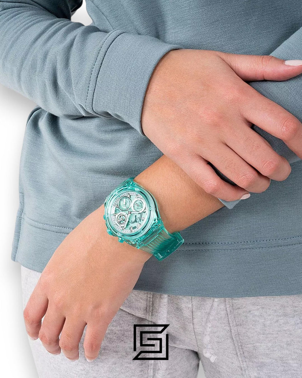 Guess GW0438L1 Aqua Dial Watch