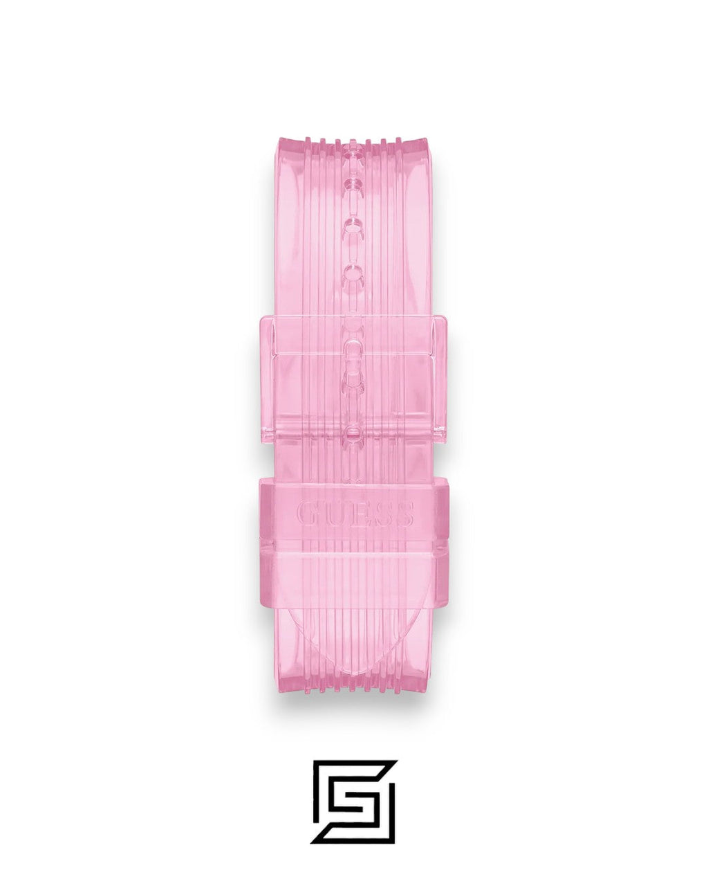Guess GW0438L2 Pink Dial Transparent Watch