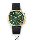 Guess GW0901G4 Men's Gold Tone Green Dial Watch