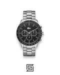 Lacoste 2011079 Chronograph Black Dial Stainless Steel Men's Watch 44mm
